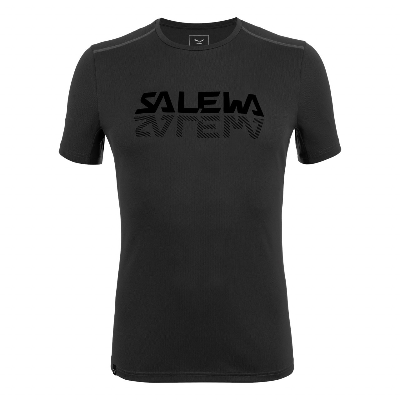 Salewa Men's Sporty Graphic Dry T-Shirts Black ERW-172945